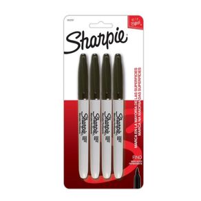 Marcador permanente Fine negro x4und Sharpie