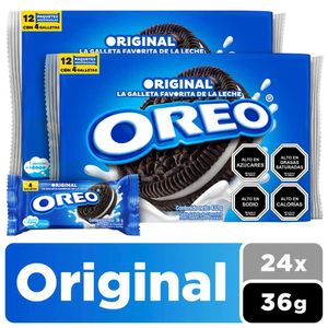 Galletas Oreo Original 2 Packs x12und x432g c-u