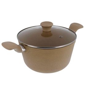 Olla 24cm tapa de vidrio Terra Imusa