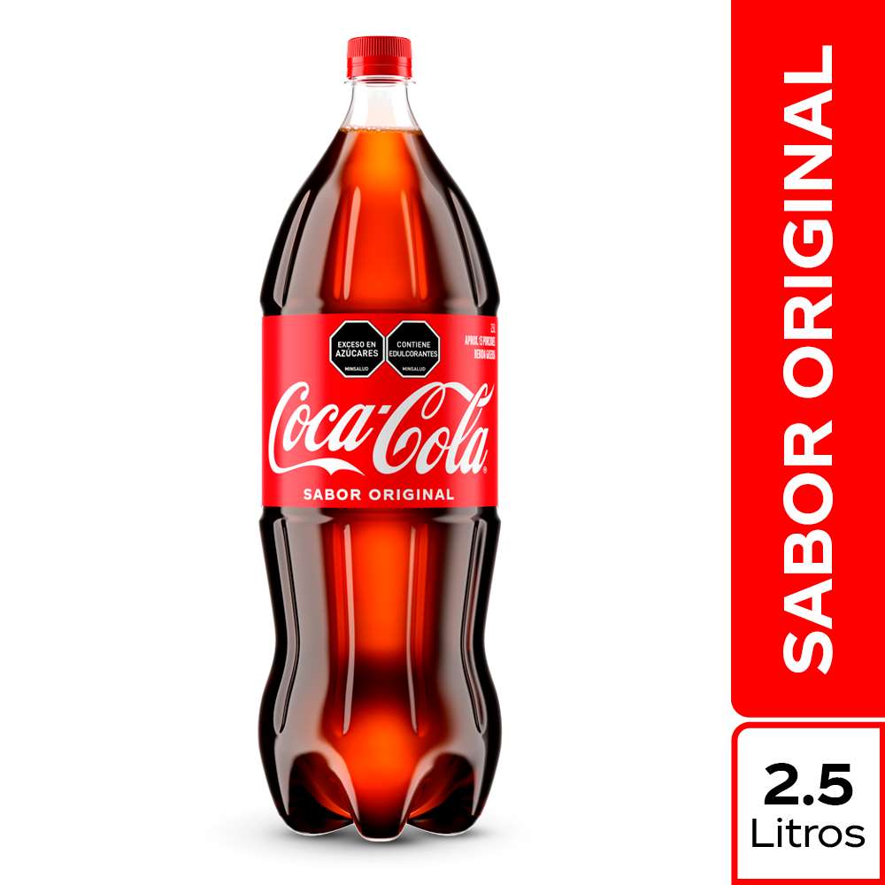 Gaseosa Coca Cola sabor original x2.5L