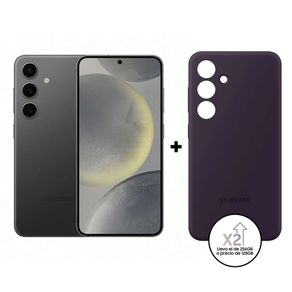Celular Samsung Galaxy S24 5G 6.2" 256GB Negro Ónix + Cover Silicona