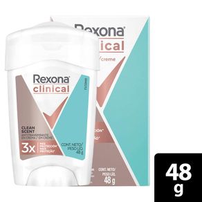 Desodorante Rexona Clinical Women Clean Fresh x48grs
