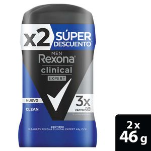 Desodorante Rexona Men Xtracool Stick Antitranspirante 2X50grs