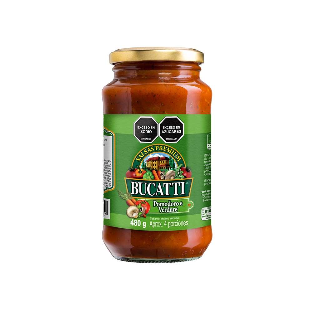 Salsa Bucatti de pomodoro verdura x480g