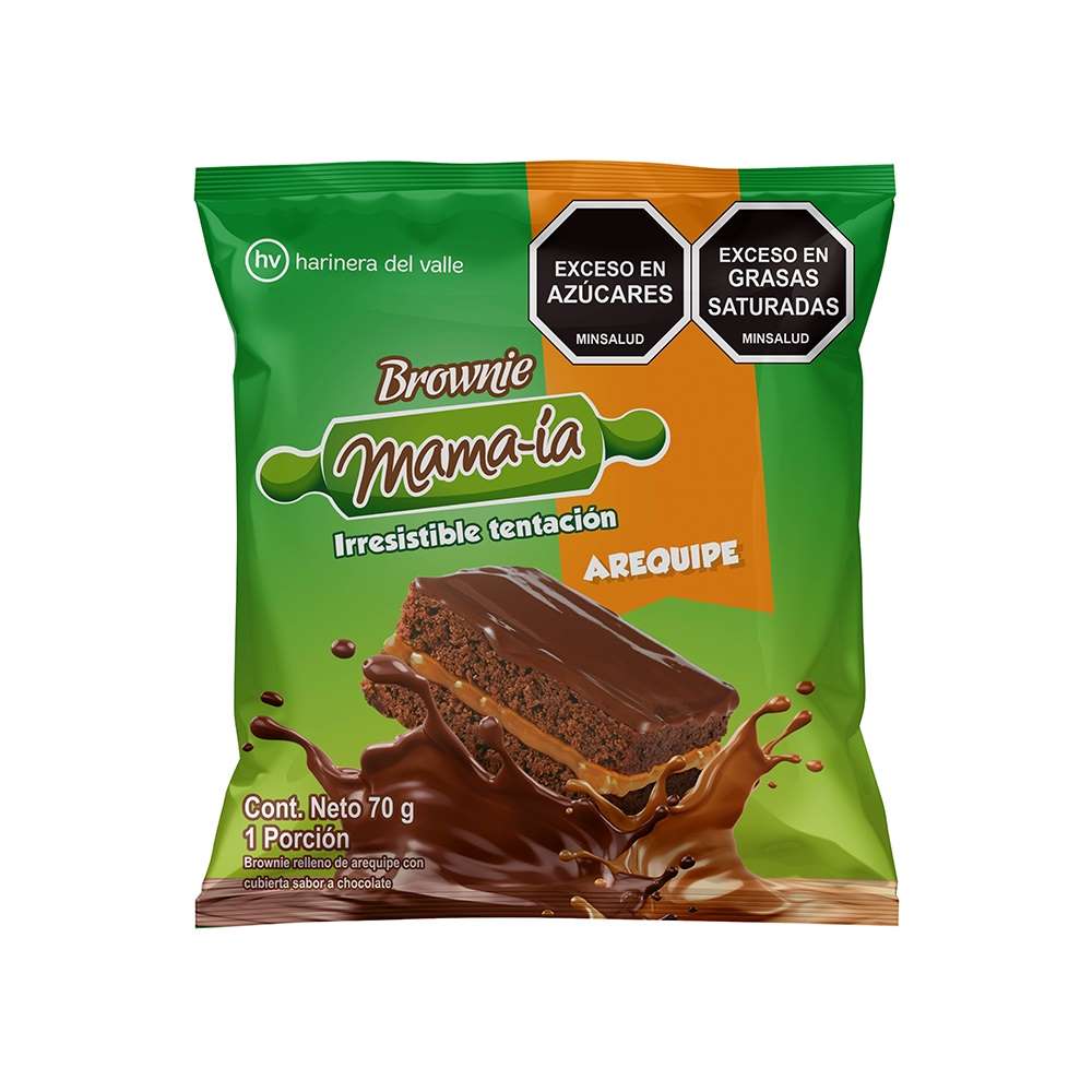 Brownie Mama-ia arequipe x 70g