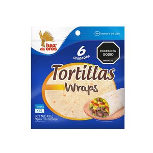 Tortillas wraps Haz De Oros x6und x435g