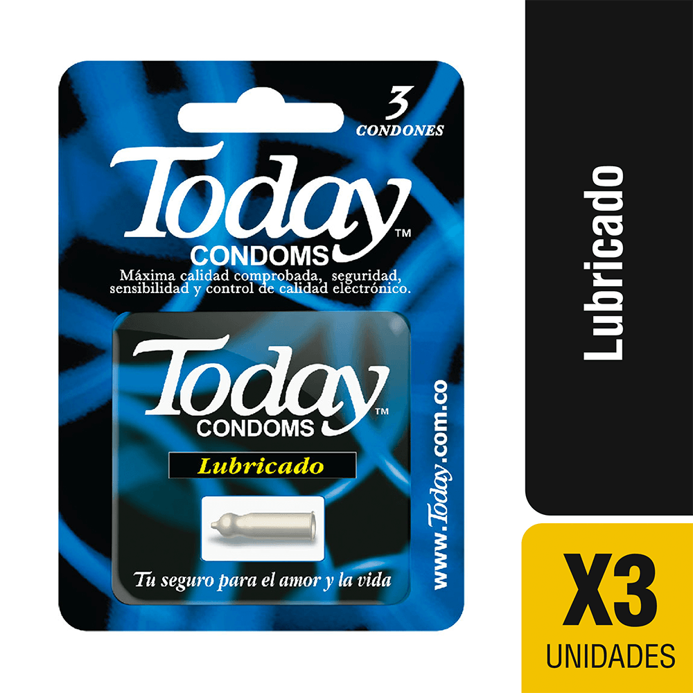 Condones Today lubricado x3Und