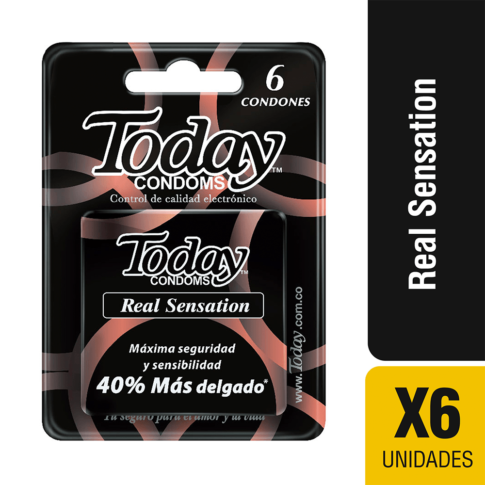 Condones Today Real Sensation x6und