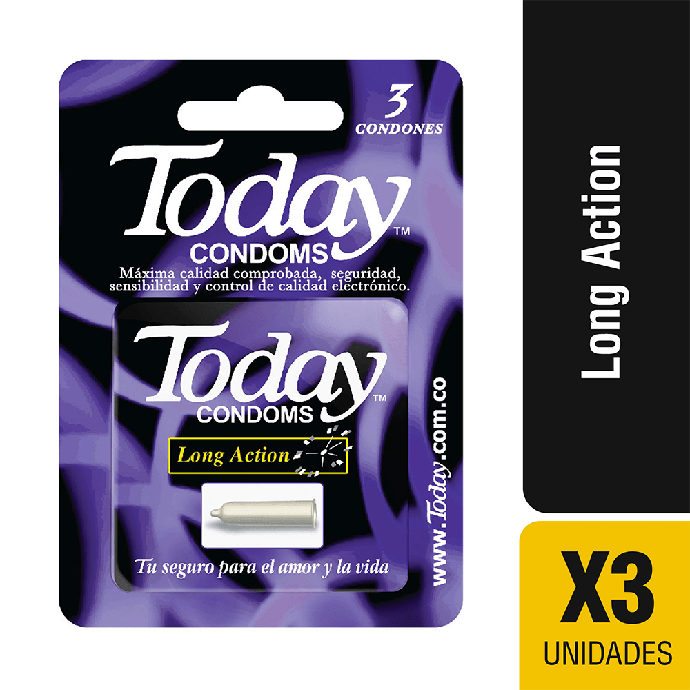 Condones Today Long Action x3Und