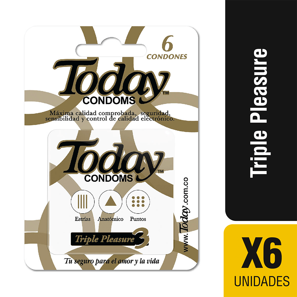Condones Today Triple pleausere x6und
