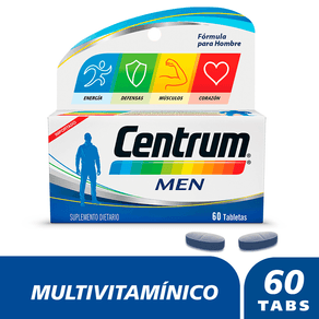 Suplemento Dietario Centrum Men multivitamínico Formula para hombre x60Tabs