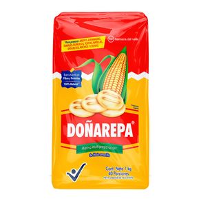Harina Doñarepa precocida maíz amarillo x1000g