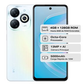 Celular Infinix Smart 8 6.6" 128GB Blanco