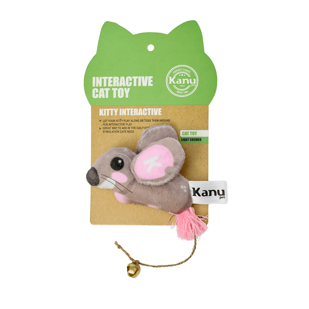 Kanu Pet Peluche Ratón Gris Para Gato