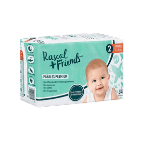 Pañales Rascal + Friends T2 x34 Unds