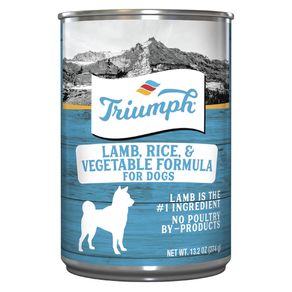 Alimento en lata para Perro Triumph Cordero y vegetales x13.2oz