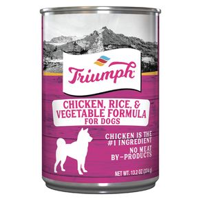 Alimento en lata para Perro Triumph Pollo y vegetales x13.2oz