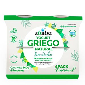 Fourpack Griego Sin Dulce 540 g