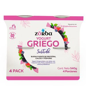 Fourpack Griego Surtido 540 g