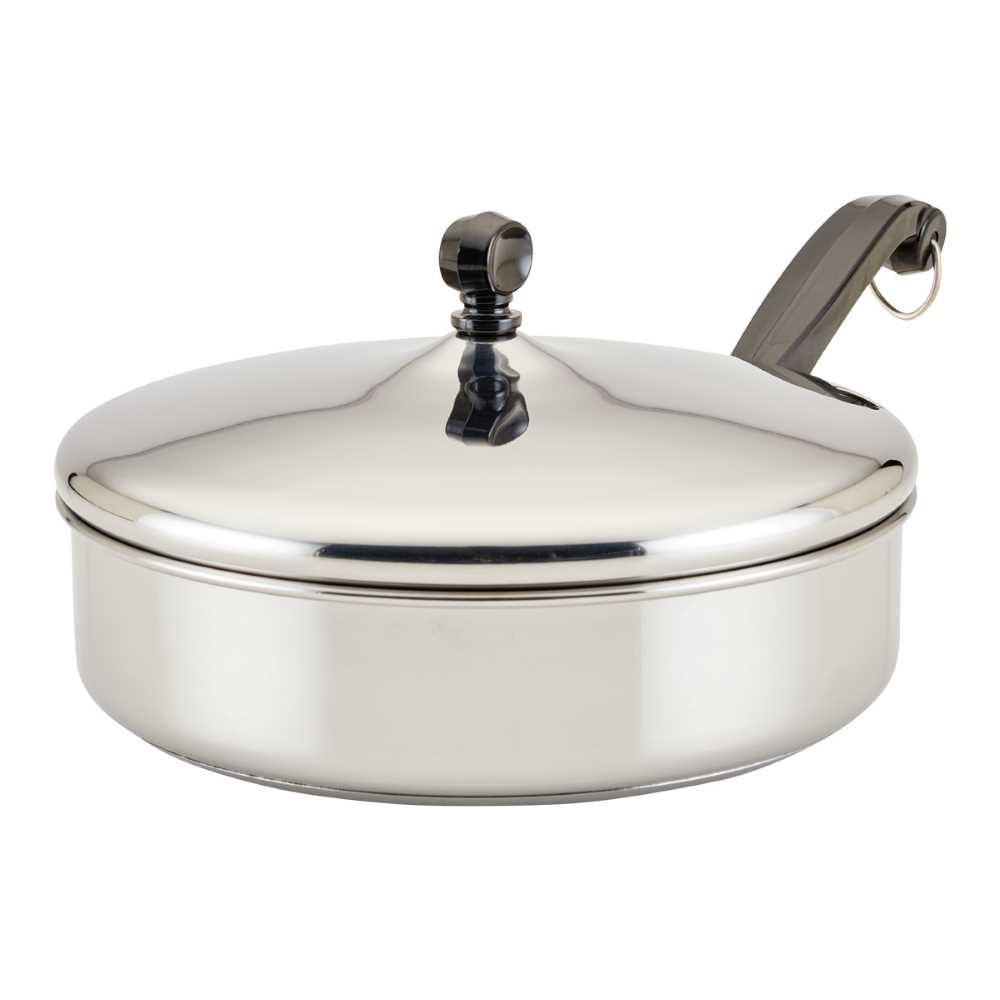 Sartén con Tapa 24cm Acero Inoxidable Farberware