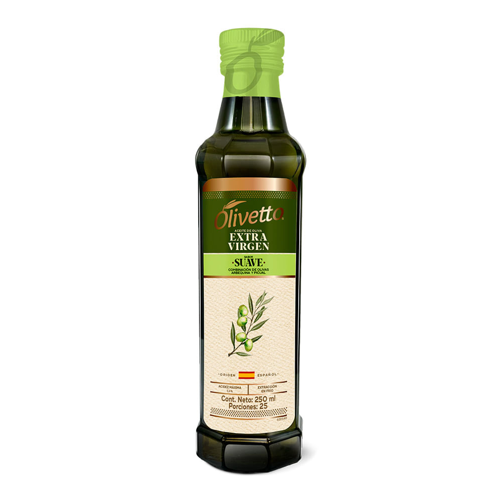 Aceite Olivetto Oliva Extra Virgen Suave x250ml