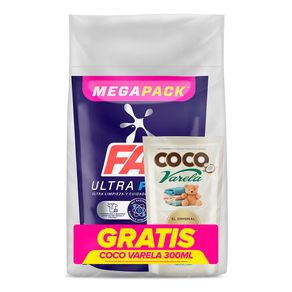 Detergente Fab Ultra Flash Líquido 1.8lt + Detergente Coco 300ml