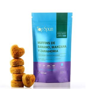 Muffins Top Spun Banano Manzana Zanahoria x120grs