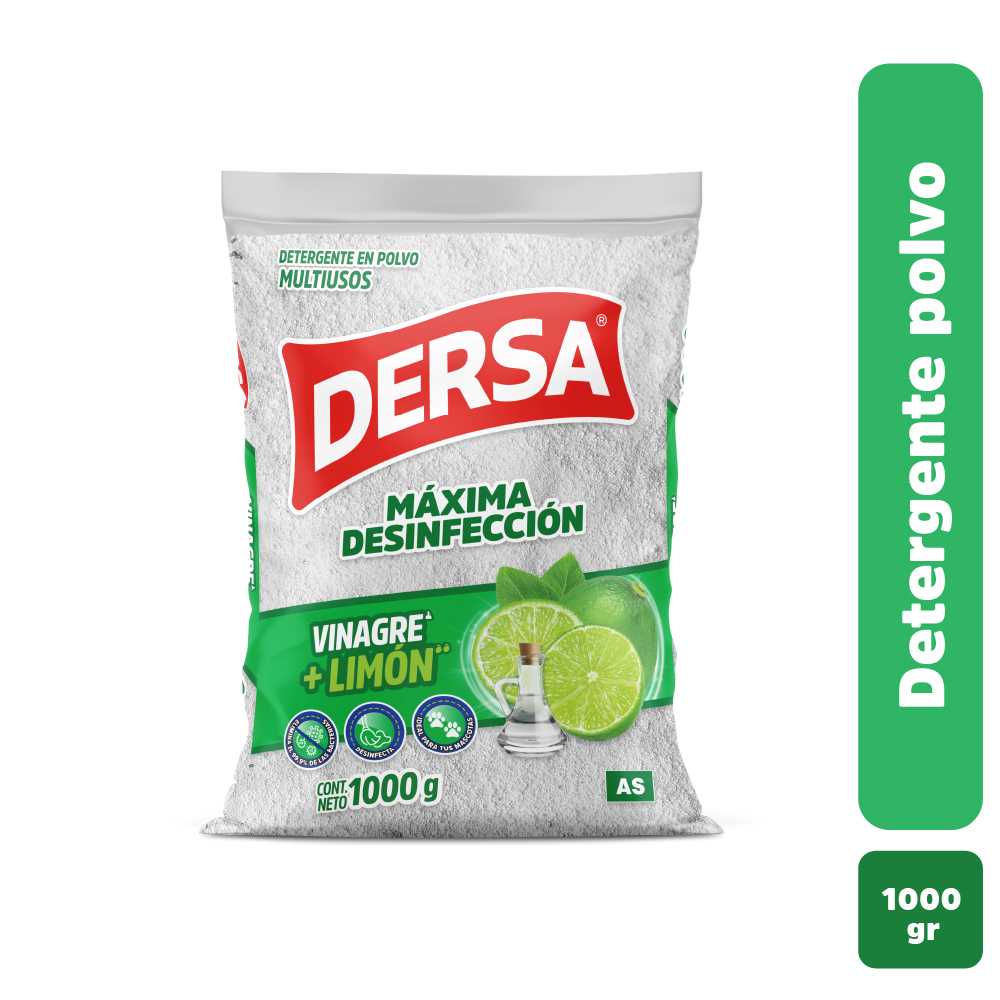 Detergente Dersa vinagre límon x1000g