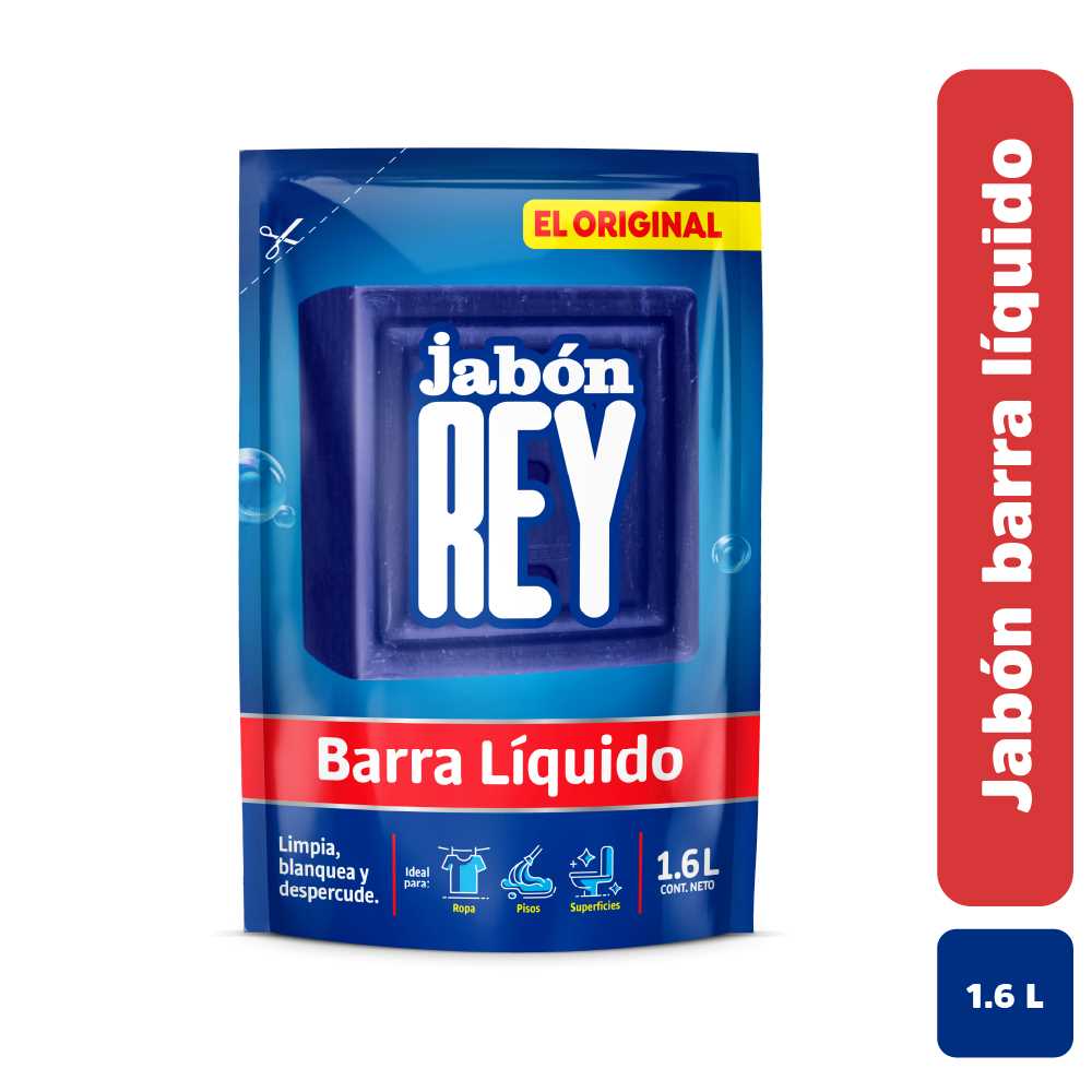 Jabón barra Rey líquido x1600ml