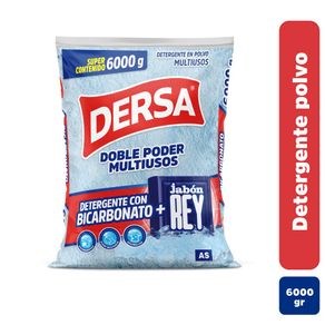 Detergente Dersa polvo bicarbonato + jabón Rey x 6000g