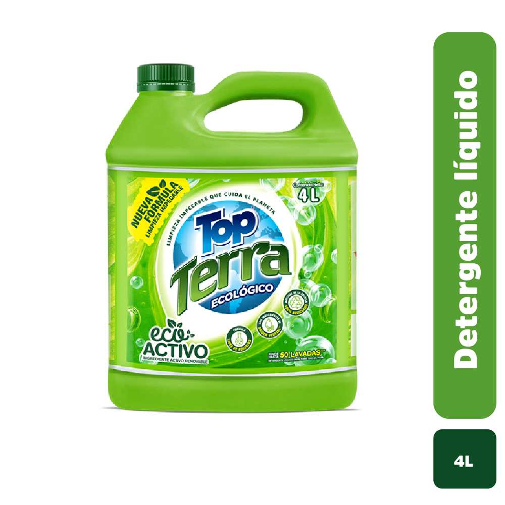 Detergente Top Terra liquido ecologico x4L