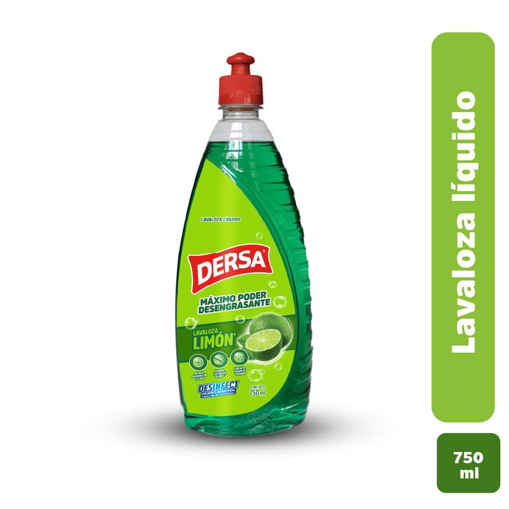 Lavaloza liquido Dersa desinfectante botellax750ml