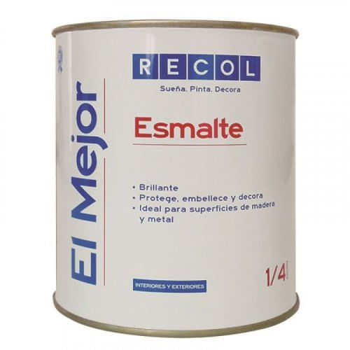 Esmalte Brillante Blanco x1/4 gal