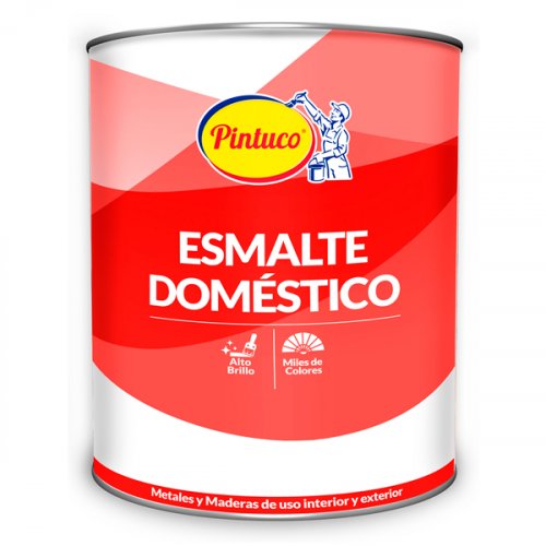 Esmalte Doméstico Acabado Superior Mate Negro x1/4 gal