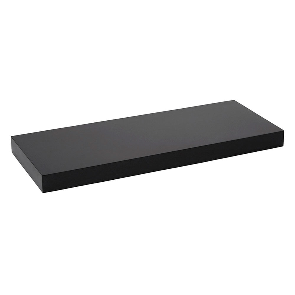 Repisa flotante 60x29.7x3.8cm negro Krea