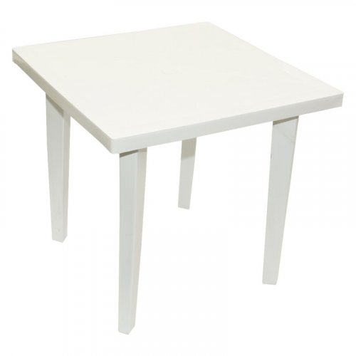 Mesa 75 cm x 75 cm Cuadrada Blanca