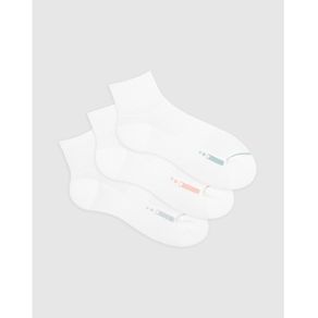 Medias Deportivas Cortas Femenino Cross x3 Punto Blanco