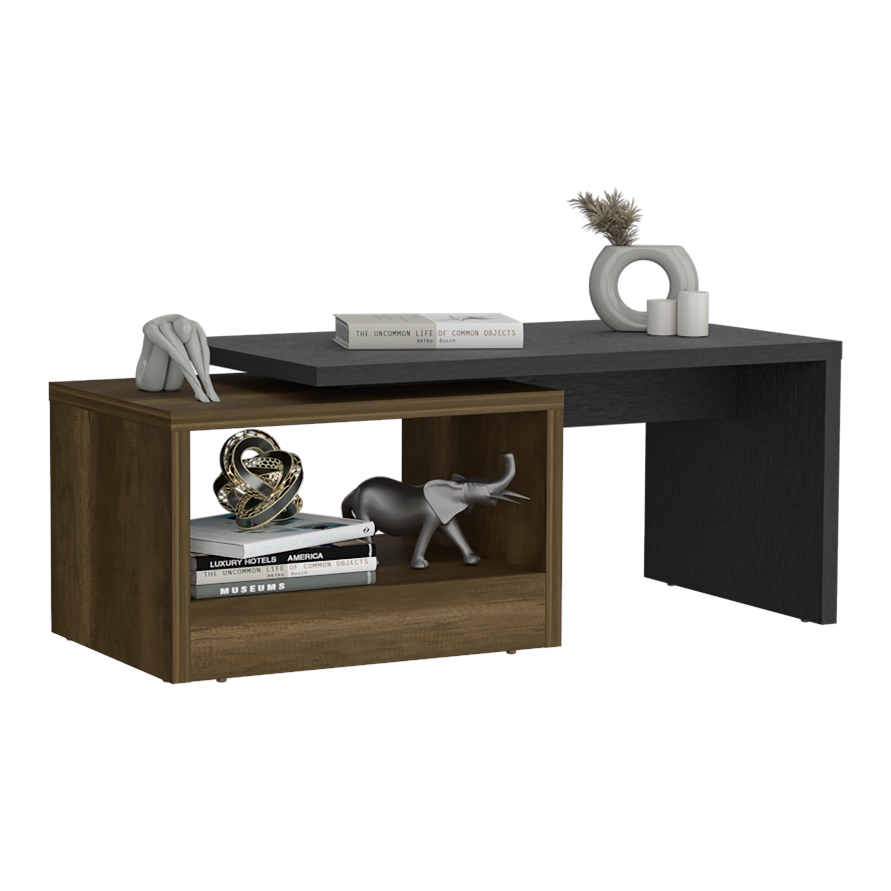 Mesa de Centro Kaia HomeCollection Wengue Caramelo