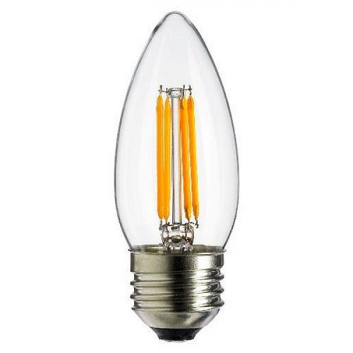 Bombillo Vela Fil 4W E27 3000K Claro 110Nip