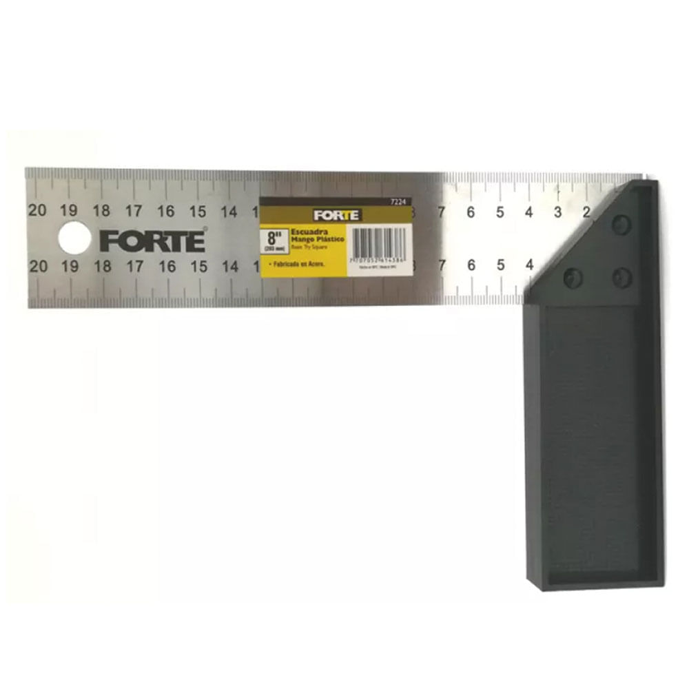 Escuadra 8" Mango Plástico Forte