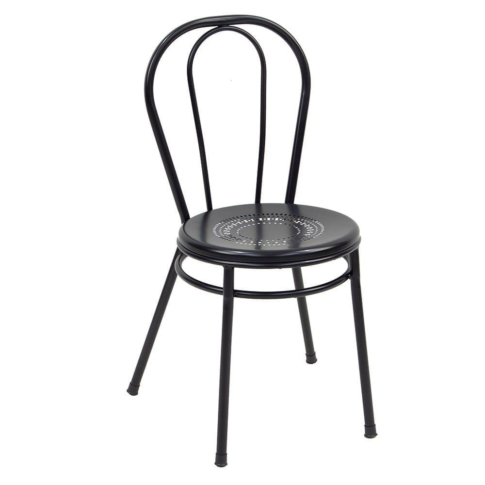 Silla milo negra 46x47x85cm