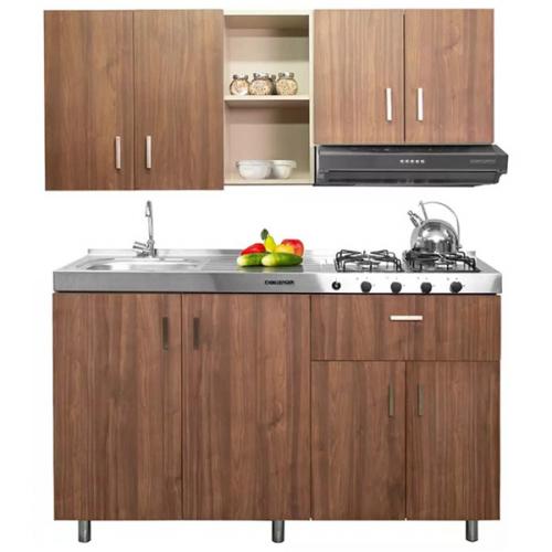 Cocina Aliso Izquierda 150M Dark Mueble Puertas