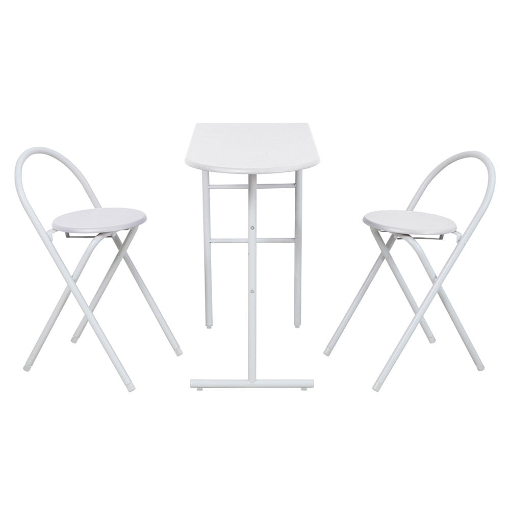 Set desayunador Alex 2 Sillas 80x40x74.5cm M+design