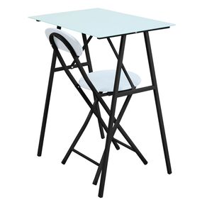 Mesa + silla basic blanco/negro M+Design