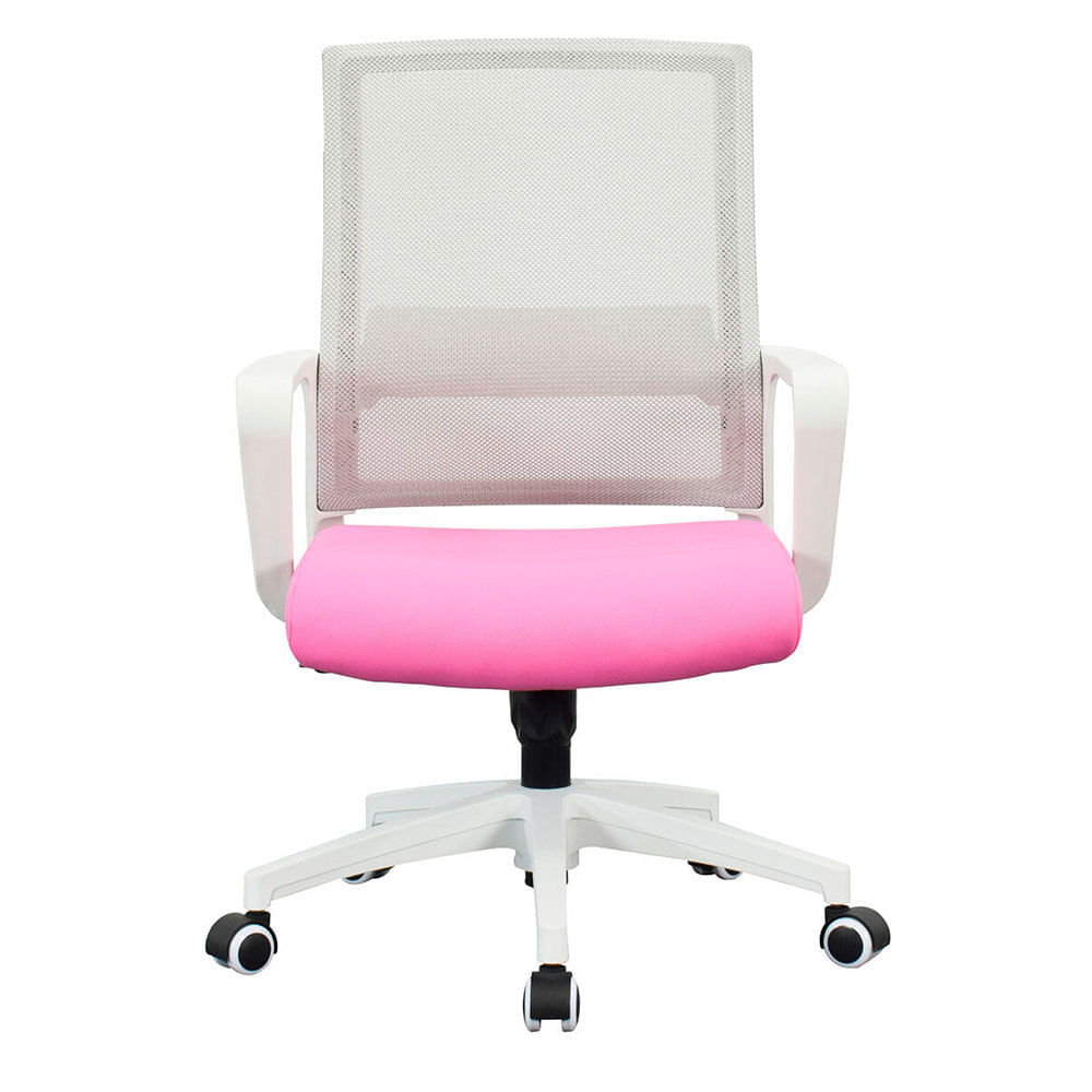 Silla para PC Lynx gris/rosa