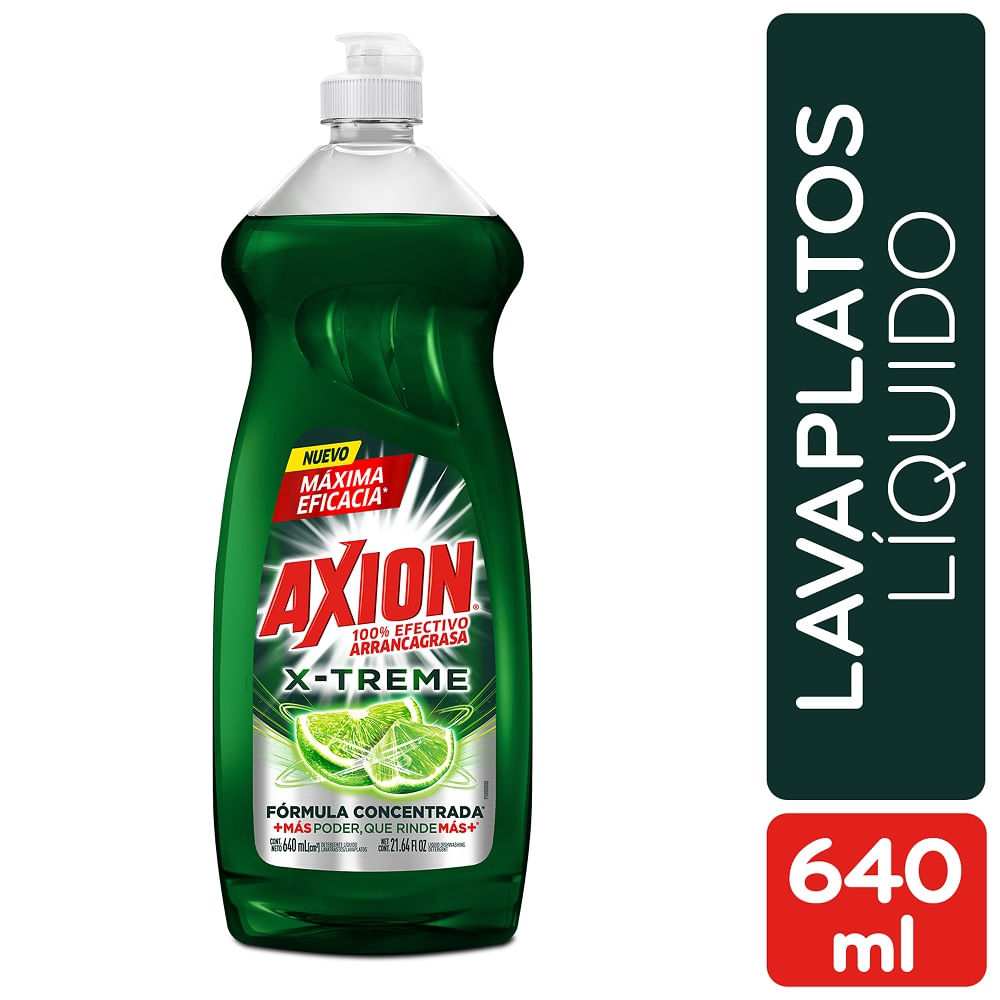 Lavaplatos líquido Axion Xtreme 640ml