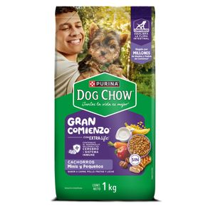 Alimento Dog Chow® Cachorros Gran Comienzo® Minis y Pequeños x 1kg