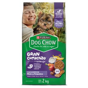 Alimento Dog Chow® Cachorros Gran Comienzo® Minis y Pequeños x 2kg