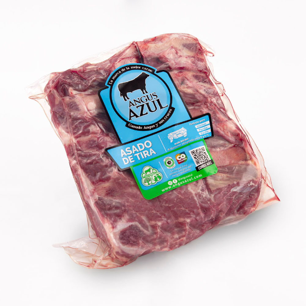 Asado De Tira Angus Azul