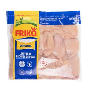 Lomitos de Pechuga congelada En Bolsa Friko x 2000g